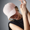Casquette 6 panneaux en faux daim