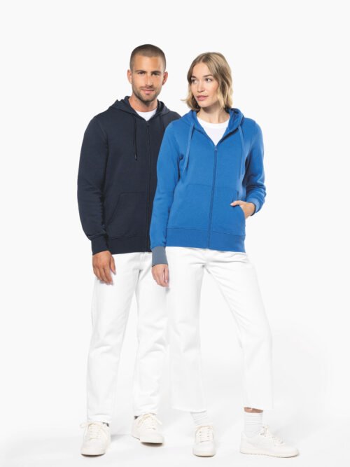 Sweat zippé capuche éco