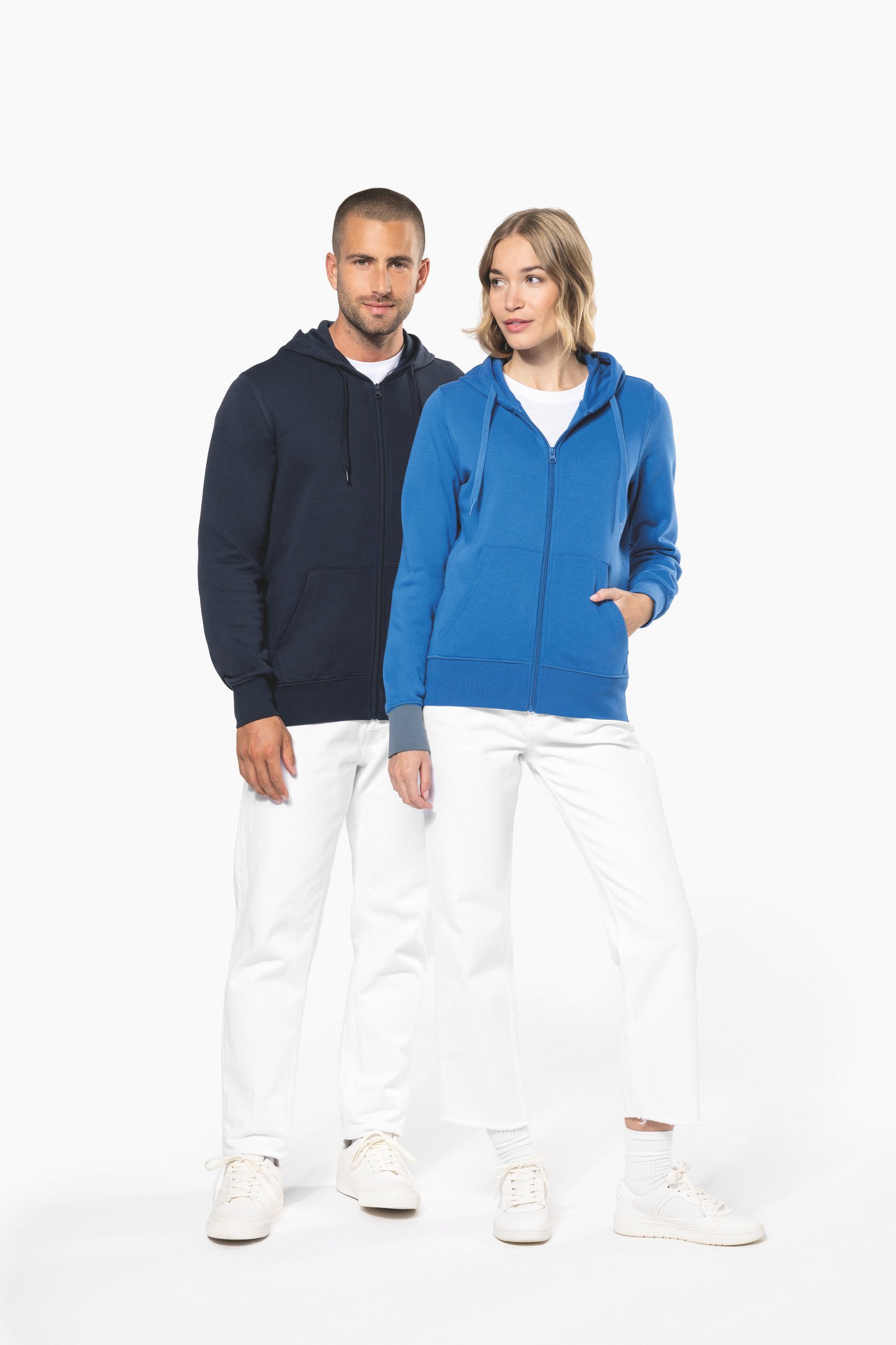 Sweat zippé capuche éco